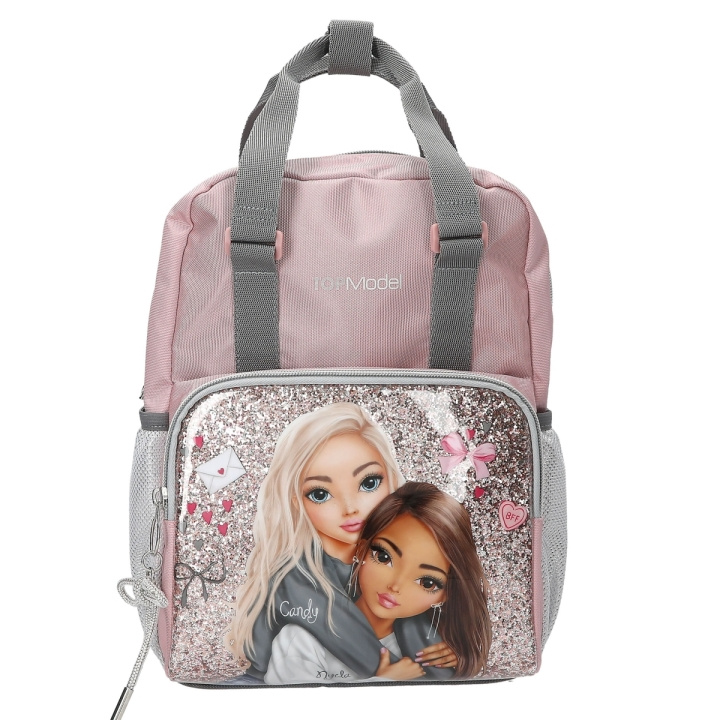 TOPModel Liten ryggsäck MY BFF - Rosa och grå (413318) i gruppen LEKSAKER, BARN- & BABYPRODUKTER / Resa / Barnväskor / Ryggsäckar hos TP E-commerce Nordic AB (D30072)
