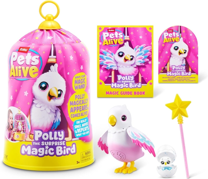Pets Alive Polly The Surprise Magic Bird (9561) i gruppen LEKSAKER, BARN- & BABYPRODUKTER / Leksaker / Figurer, Miniatyrer & tillbehör hos TP E-commerce Nordic AB (D30078)