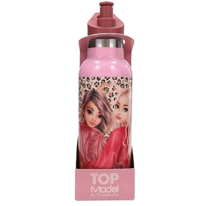 TOPModel Dricksflaska LEOHEART - Rosa, bärröd - 500 ml i gruppen LEKSAKER, BARN- & BABYPRODUKTER / Äta & Dricka / Flaskor & Barnmuggar hos TP E-commerce Nordic AB (D30085)