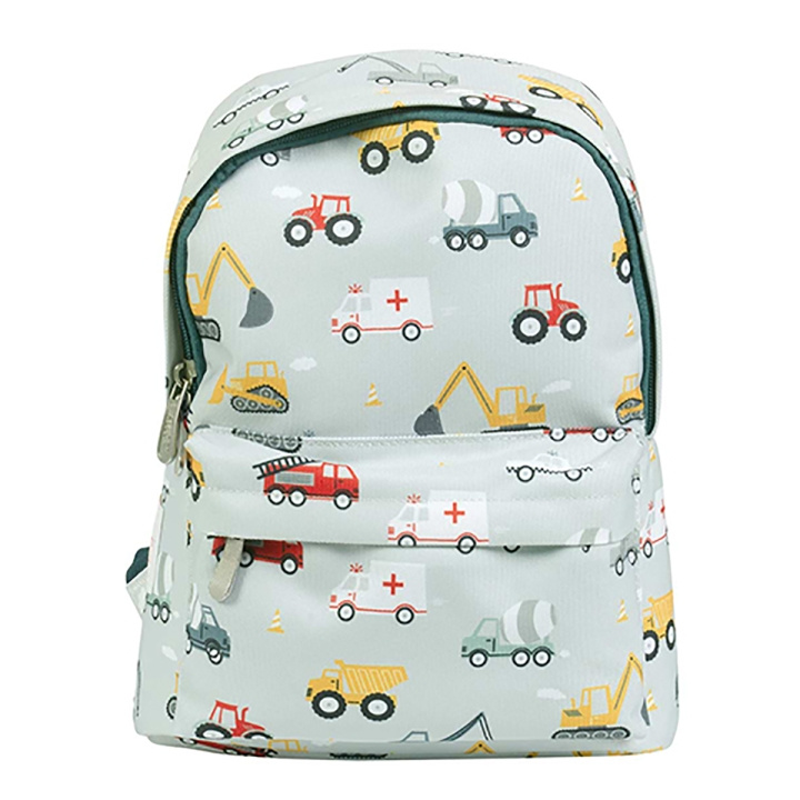 A little lovely company Liten ryggsäck - Fordon - 22 x 30 x 10 cm i gruppen LEKSAKER, BARN- & BABYPRODUKTER / Resa / Barnväskor / Ryggsäckar hos TP E-commerce Nordic AB (D30110)