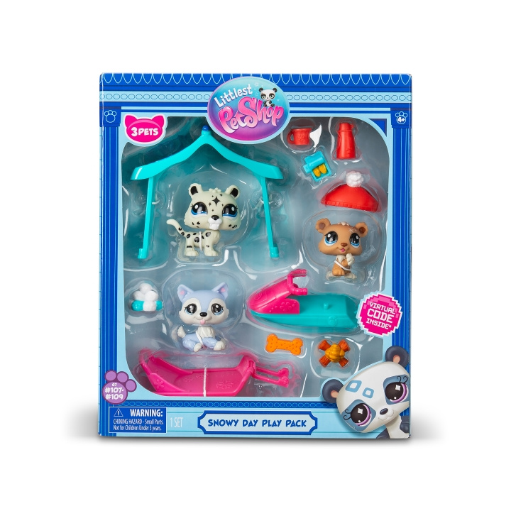 Littlest Pet Shop Snowy Day Play Pk (00534) i gruppen LEKSAKER, BARN- & BABYPRODUKTER / Leksaker / Lekset hos TP E-commerce Nordic AB (D30135)