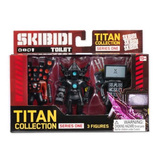 Skibidi Toilet Skibidi - Toalett Titan 3-pack - (13003) i gruppen LEKSAKER, BARN- & BABYPRODUKTER / Leksaker / Figurer, Miniatyrer & tillbehör hos TP E-commerce Nordic AB (D30137)