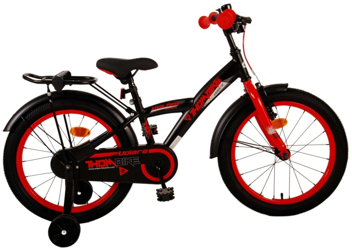 Volare Barncykel 18 - Thombike Svart/Röd (51841) i gruppen LEKSAKER, BARN- & BABYPRODUKTER / Uteleksaker / Cyklar & Sparkcyklar hos TP E-commerce Nordic AB (D30138)