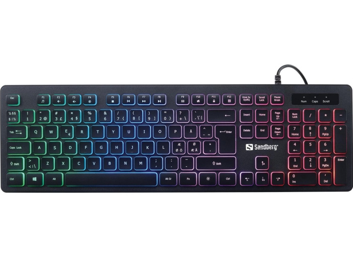 Sandberg Gamer Keyboard Stealth NORDIC i gruppen DATORER & KRINGUTRUSTNING / Gaming / Tangentbord hos TP E-commerce Nordic AB (D30151)