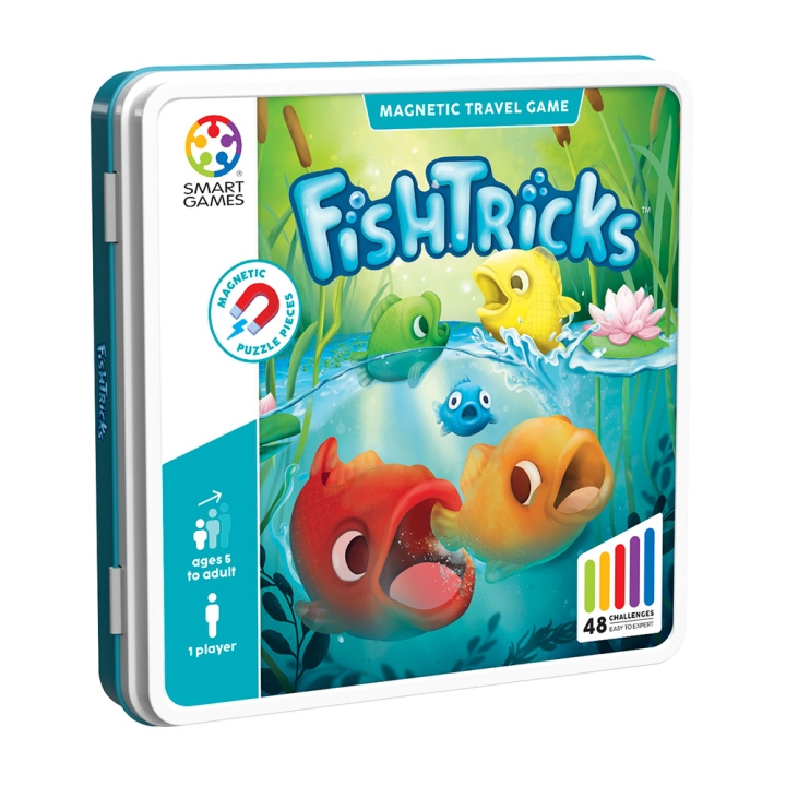 Smart Games : Magnetic Travel Tin - FishTricks (Nordic) (SG2653) i gruppen LEKSAKER, BARN- & BABYPRODUKTER / Spel / Sällskapsspel hos TP E-commerce Nordic AB (D30204)