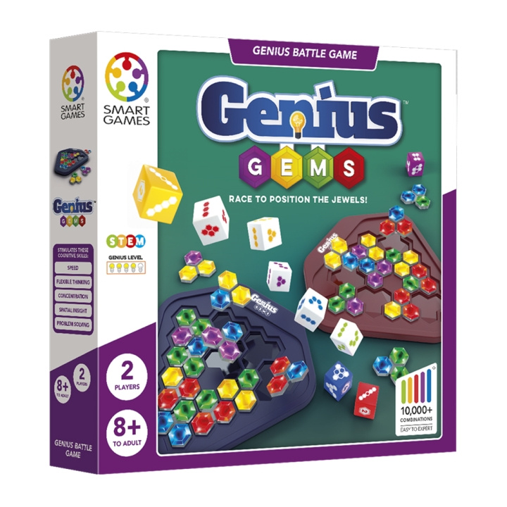 Smart Games: Genius Gems (Nordic) (SG2539) i gruppen LEKSAKER, BARN- & BABYPRODUKTER / Spel / Sällskapsspel hos TP E-commerce Nordic AB (D30206)