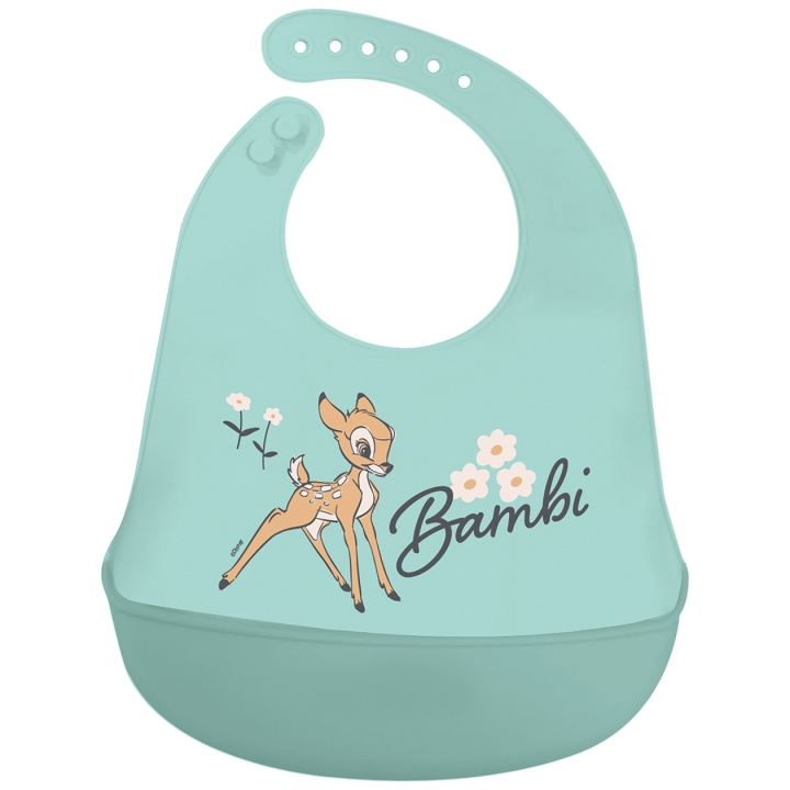 STOR BABY Silikonhaklapp för småbarn - Disney Bambi i gruppen LEKSAKER, BARN- & BABYPRODUKTER / Äta & Dricka / Haklappar hos TP E-commerce Nordic AB (D30229)