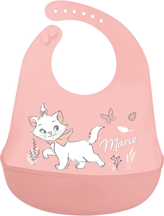 STOR BABY Haklapp för småbarn - 100% silikon - Disney Marie i gruppen LEKSAKER, BARN- & BABYPRODUKTER / Äta & Dricka / Haklappar hos TP E-commerce Nordic AB (D30230)