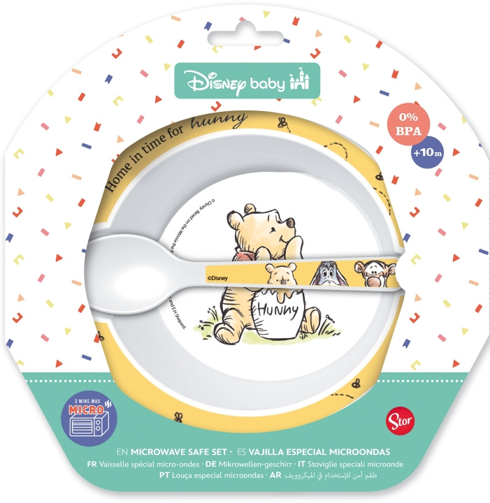 STOR Baby 2-delat set - skål + sked, WTP i gruppen LEKSAKER, BARN- & BABYPRODUKTER / Äta & Dricka / Barnserviser hos TP E-commerce Nordic AB (D30235)