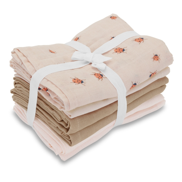 Vanilla Copenhagen Musliner 6-pack - Rosa - 70 x 70 cm (MUSL8223) i gruppen LEKSAKER, BARN- & BABYPRODUKTER / Barntextilier / Sängkläder / Barnlakan hos TP E-commerce Nordic AB (D30314)