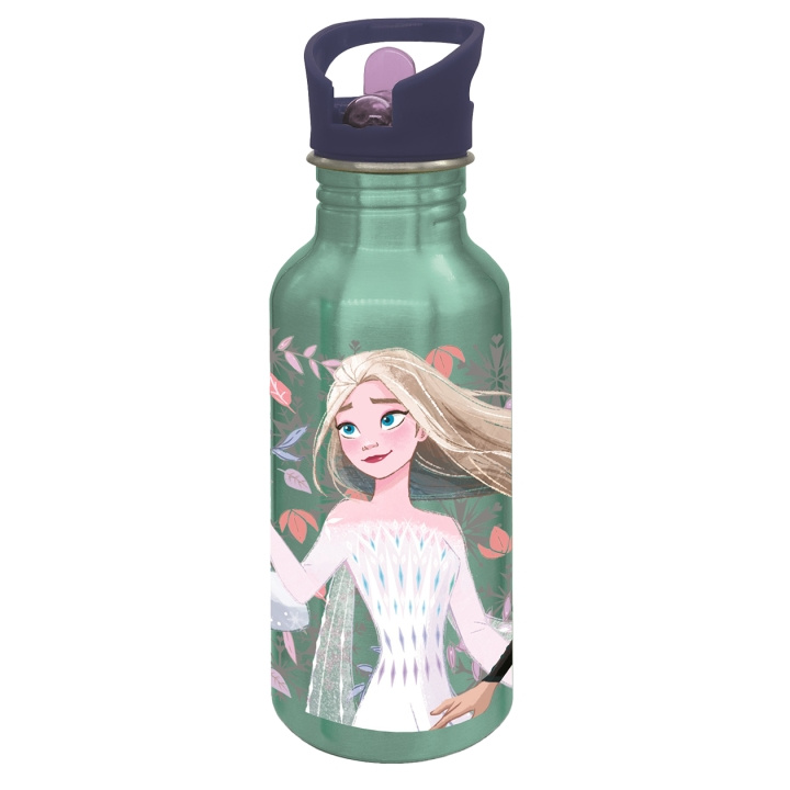 STOR FROZEN ALU flasksippare - 545 ml | LEKSAKER, BARN- & BABYPRODUKTER - Äta & Dricka - Flaskor & Barnmuggar | GameStuff