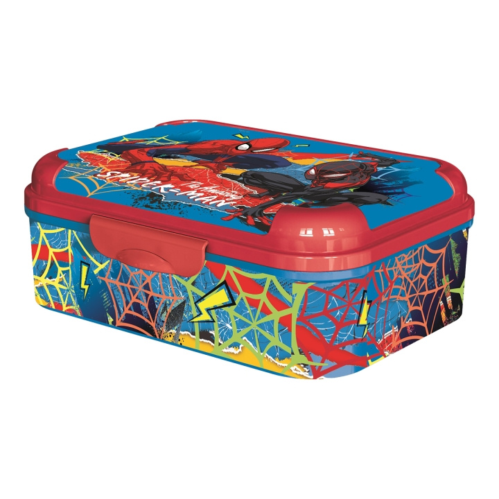 STOR SPIDERMAN Asker Lunchlåda - Färgglad - 17 x 13,5 x 6,2 cm i gruppen LEKSAKER, BARN- & BABYPRODUKTER / Äta & Dricka / Barnserviser hos TP E-commerce Nordic AB (D30367)