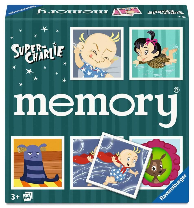 Ravensburger Super Charlie Memory - (10624924) i gruppen LEKSAKER, BARN- & BABYPRODUKTER / Spel / Sällskapsspel hos TP E-commerce Nordic AB (D30378)