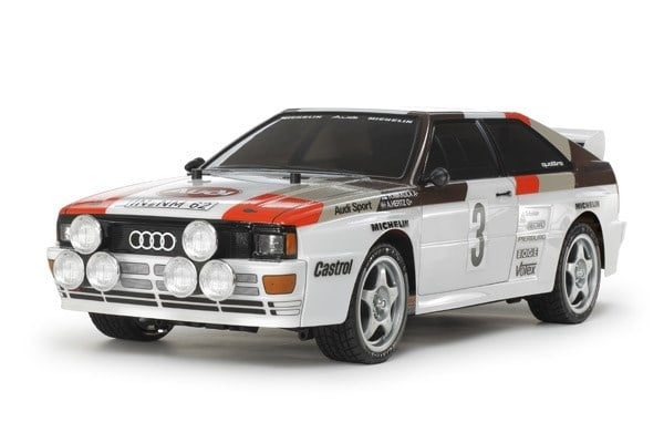 Tamiya Audi Quattro A2 R/C Modellbil 1:10 - (544116) i gruppen LEKSAKER, BARN- & BABYPRODUKTER / Radiostyrt / Radiostyrda bilar hos TP E-commerce Nordic AB (D30410)