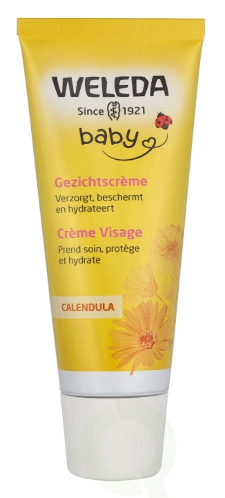 Weleda Baby Calendula Face Cream 50 ml Moisturizes & Protects i gruppen SKÖNHET & HÄLSA / Hudvård / Ansiktsvård / Dagkräm hos TP E-commerce Nordic AB (D30459)