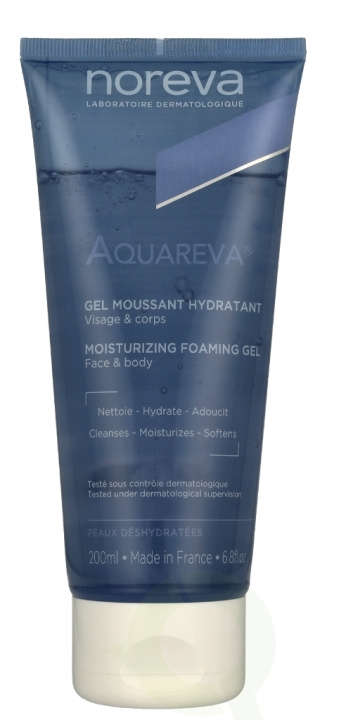 Noreva Aquareva Moisturizing Foaming Gel 200 ml i gruppen SKÖNHET & HÄLSA / Hudvård / Ansiktsvård / Dagkräm hos TP E-commerce Nordic AB (D30486)