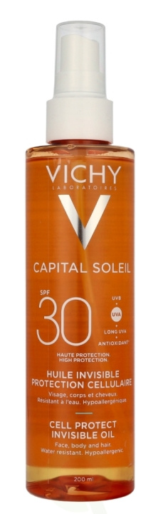 Vichy Capital Soleil Invisible Oil Protective Oil SPF30 200 ml i gruppen SKÖNHET & HÄLSA / Hudvård / Solskydd & Tanning / Solskydd hos TP E-commerce Nordic AB (D30517)