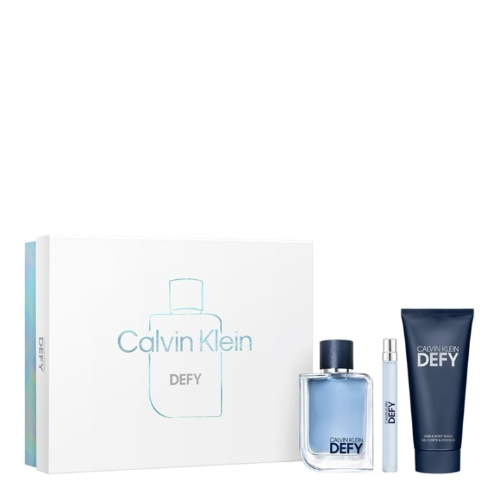 Calvin Klein Giftset Calvin Klein Defy Edt 100ml + Hair & Body Wash 100ml + Edt 10ml i gruppen SKÖNHET & HÄLSA / Doft & Parfym / Parfym / Parfymboxar hos TP E-commerce Nordic AB (D30632)