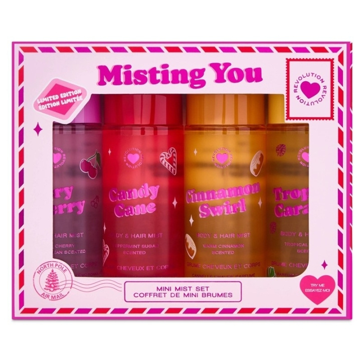 Makeup Revolution I Heart Revolution Misting You Mini Body Mist Set i gruppen SKÖNHET & HÄLSA / Doft & Parfym / Parfym / Parfymboxar hos TP E-commerce Nordic AB (D30654)