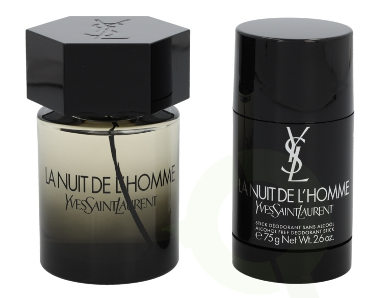 Yves Saint Laurent YSL La Nuit De L\'Homme Giftset 175 ml Edt Spray 100ml/Deo Stick 75gr i gruppen SKÖNHET & HÄLSA / Doft & Parfym / Parfym / Parfymboxar hos TP E-commerce Nordic AB (D30820)