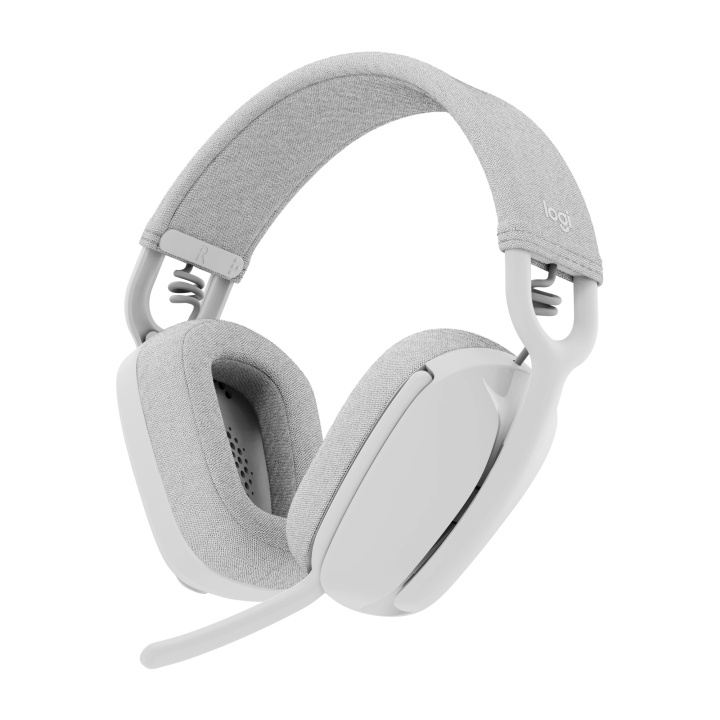 Logitech Zone Vibe 100 Lightweight Wireless Over Ear Headphones - Noise Canceling Microphone - OFF WHITE i gruppen HEMELEKTRONIK / Ljud & Bild / Hörlurar & Tillbehör / Hörlurar hos TP E-commerce Nordic AB (D30844)