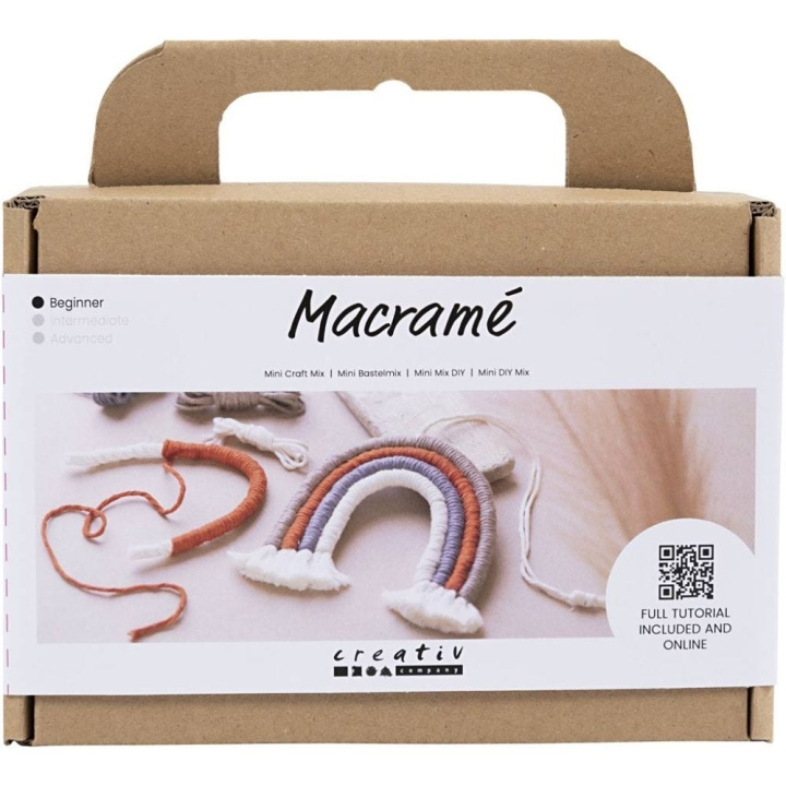 DIY Kit Makramé - Regnbåge (977553) i gruppen SPORT, FRITID & HOBBY / Hobby / DIY-kit hos TP E-commerce Nordic AB (D30863)