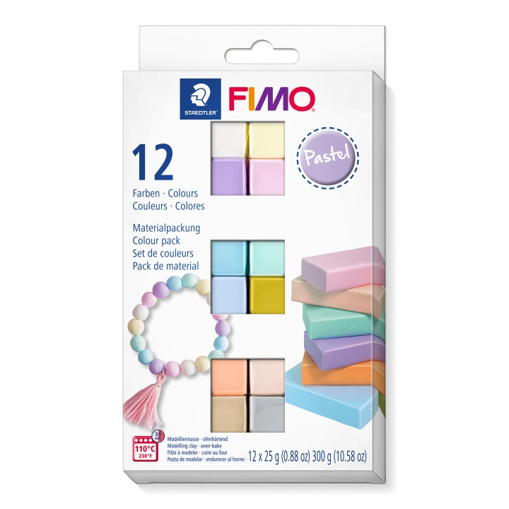 FIMO Soft Set 12x25g - Pastell (8023 C12-3) i gruppen LEKSAKER, BARN- & BABYPRODUKTER / Leksaker / Lekset hos TP E-commerce Nordic AB (D30904)