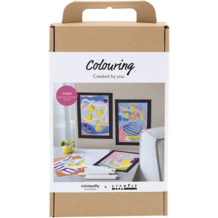 Creative Toys Creativ - Pysselkit Färgläggning, färg efter siffror, tuschpennor, 1 pack - () i gruppen LEKSAKER, BARN- & BABYPRODUKTER / Leksaker / Pyssel hos TP E-commerce Nordic AB (D30935)
