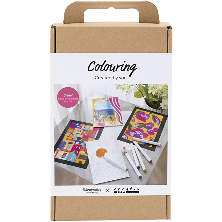 Creative Toys Creativ - Pysselkit Färgläggning, Paint by Numbers, tuschpennor, 1 Förpackning - () i gruppen LEKSAKER, BARN- & BABYPRODUKTER / Leksaker / Pyssel hos TP E-commerce Nordic AB (D30936)
