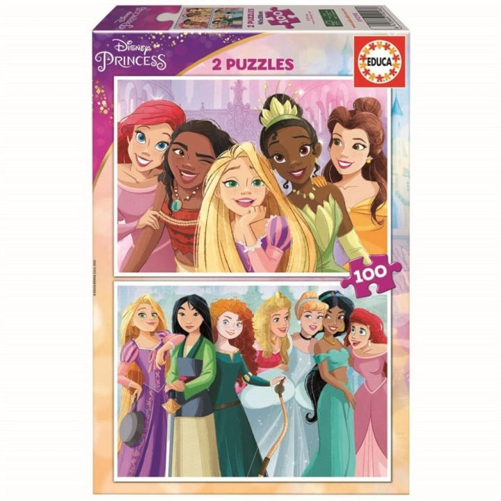 Educa 2x100 Disney Princess 2 Pussel Trä (80-19298) i gruppen LEKSAKER, BARN- & BABYPRODUKTER / Leksaker / Barnpussel hos TP E-commerce Nordic AB (D30987)