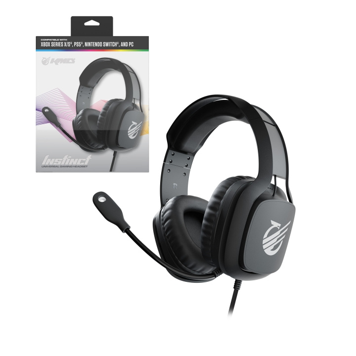 KMD Instinct universellt headset - svart i gruppen DATORER & KRINGUTRUSTNING / Datortillbehör / Headset hos TP E-commerce Nordic AB (D30999)