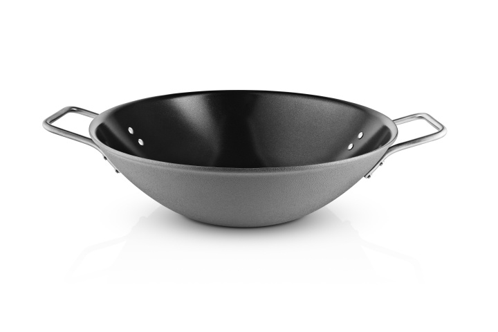 Eva Trio Grey Line Wok - Grå - 5,0 L - 32 cm i gruppen HEM, HUSHÅLL & TRÄDGÅRD / Köksredskap / Stekpannor hos TP E-commerce Nordic AB (D31069)