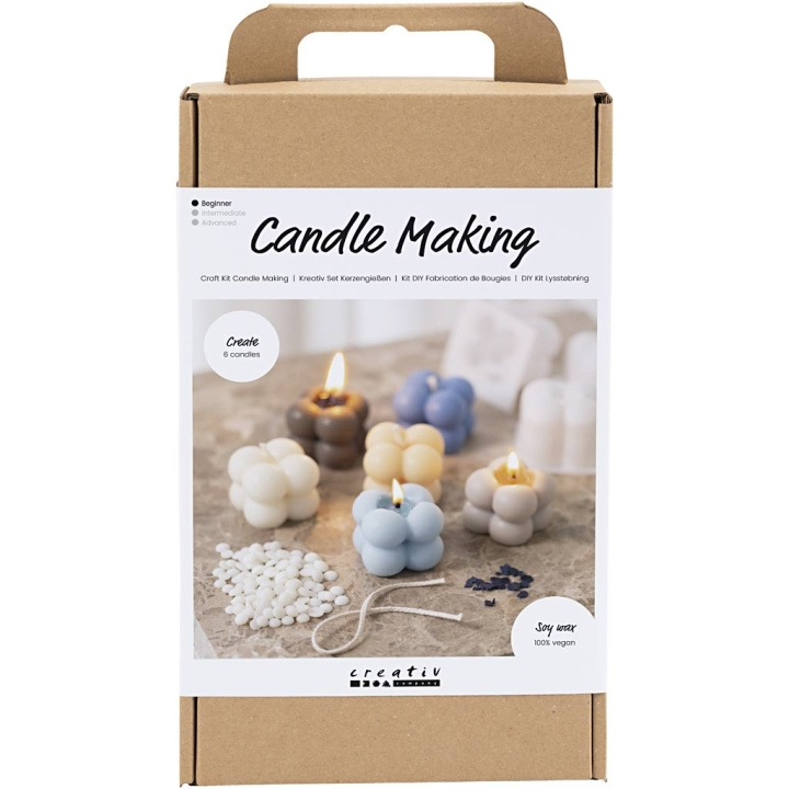 DIY Kit Pysselkit - Ljustillverkning - Bubblande sojaljus (977756) i gruppen SPORT, FRITID & HOBBY / Hobby / DIY-kit hos TP E-commerce Nordic AB (D31098)
