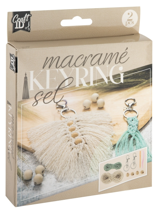 Craft ID Nyckelringar, makramé 2 st (CR1728/GE) i gruppen SPORT, FRITID & HOBBY / Roliga prylar / Övrigt hos TP E-commerce Nordic AB (D31108)
