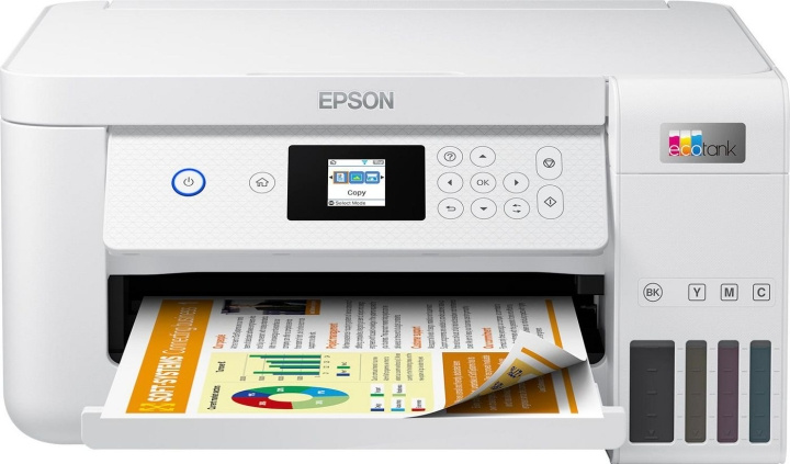 Epson EcoTank ET-2856 Allt i ett InkJet-multifunktionsskrivare i gruppen DATORER & KRINGUTRUSTNING / Skrivare & Tillbehör / Skrivare / 3D-Skrivare & Tillbehör / Skrivare hos TP E-commerce Nordic AB (D31224)