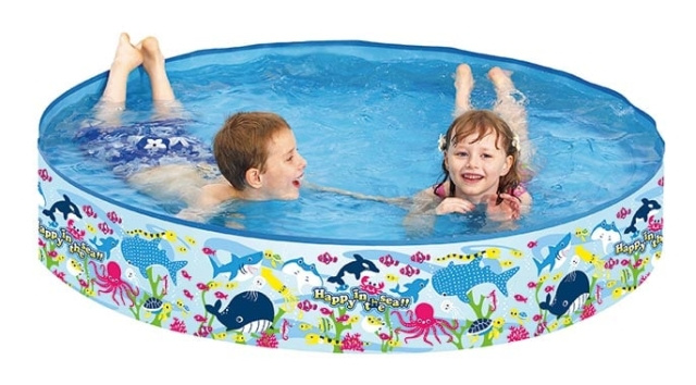 Flipper Sea World styv simbassäng, 150 x 25 cm (21304) | HEM, HUSHÅLL & TRÄDGÅRD - Trädgårdsprodukter - Pool & Pooltillbehör - Pooler | GameStuff