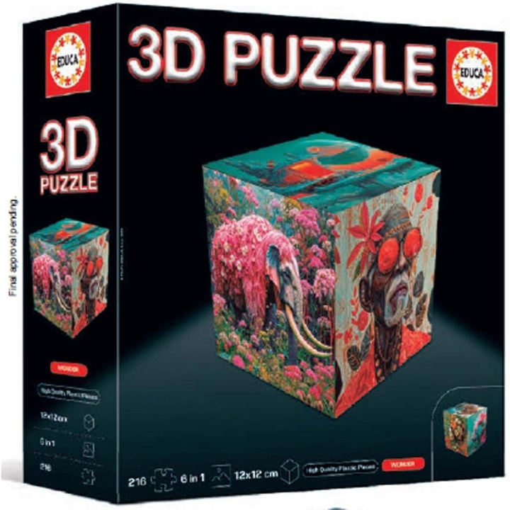 Educa 3D-pussel kub underverk (80-20334) i gruppen LEKSAKER, BARN- & BABYPRODUKTER / Leksaker / Barnpussel hos TP E-commerce Nordic AB (D31321)