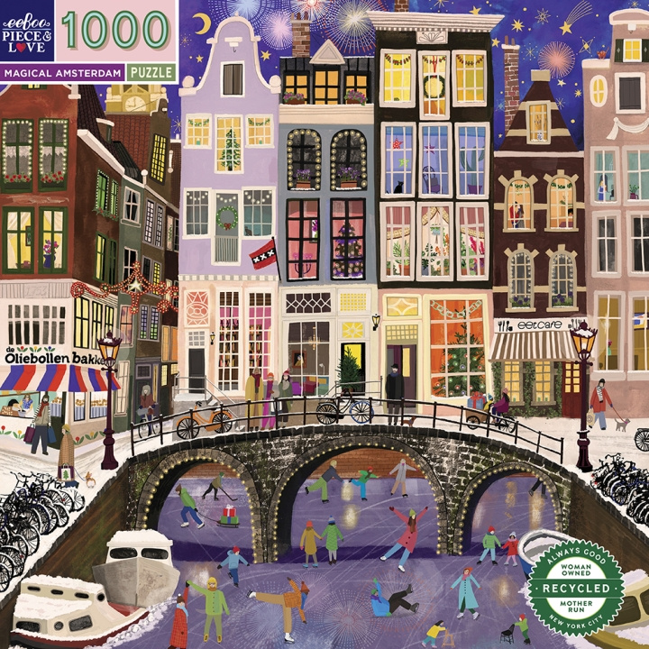 eeBoo Pussel 1000 bitar - Magiska Amsterdam - (EPZTAMD i gruppen SPORT, FRITID & HOBBY / Hobby / Pussel hos TP E-commerce Nordic AB (D31355)