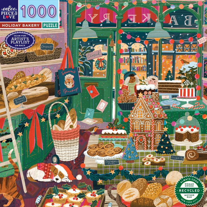 eeBoo Pussel 1000 bitar - Holiday Bakery (EPZT774) i gruppen SPORT, FRITID & HOBBY / Hobby / Pussel hos TP E-commerce Nordic AB (D31376)