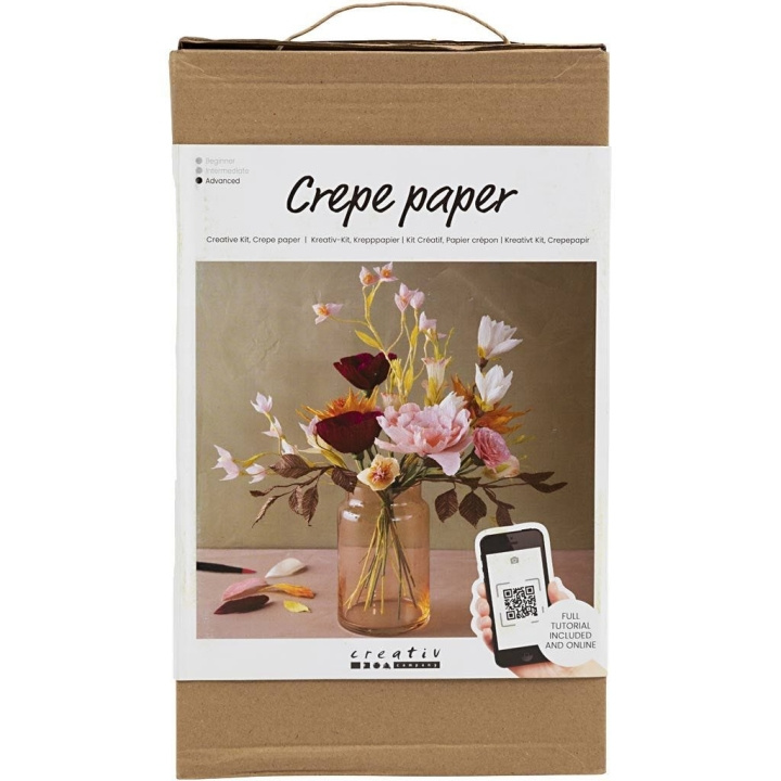 DIY Kit Kreativt kit - crepepapper (97089) i gruppen SPORT, FRITID & HOBBY / Hobby / DIY-kit hos TP E-commerce Nordic AB (D31393)
