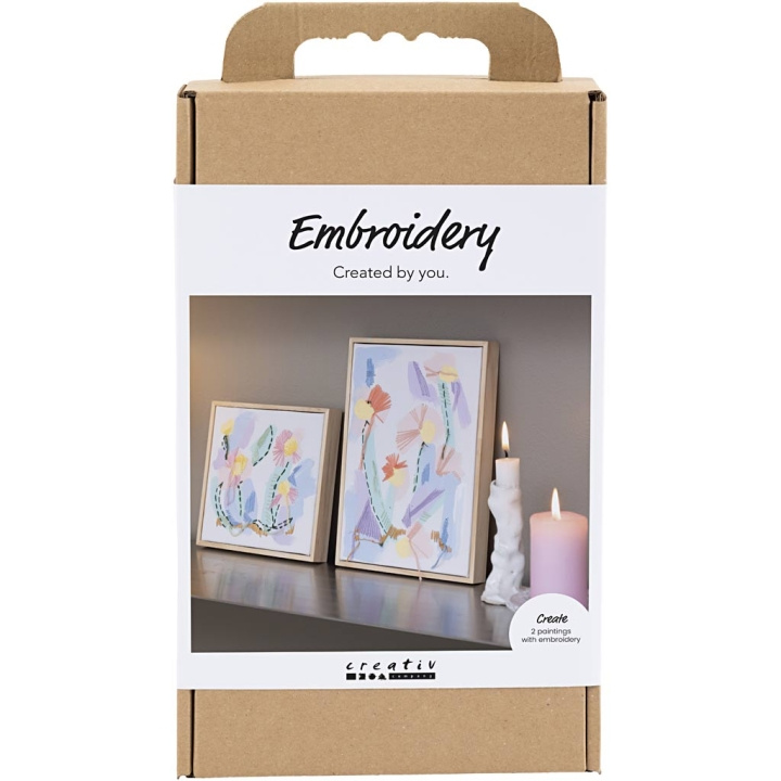 Pysselkit Broderi - Bilder - pastellfärger (977862) i gruppen LEKSAKER, BARN- & BABYPRODUKTER / Leksaker / Pyssel hos TP E-commerce Nordic AB (D31398)