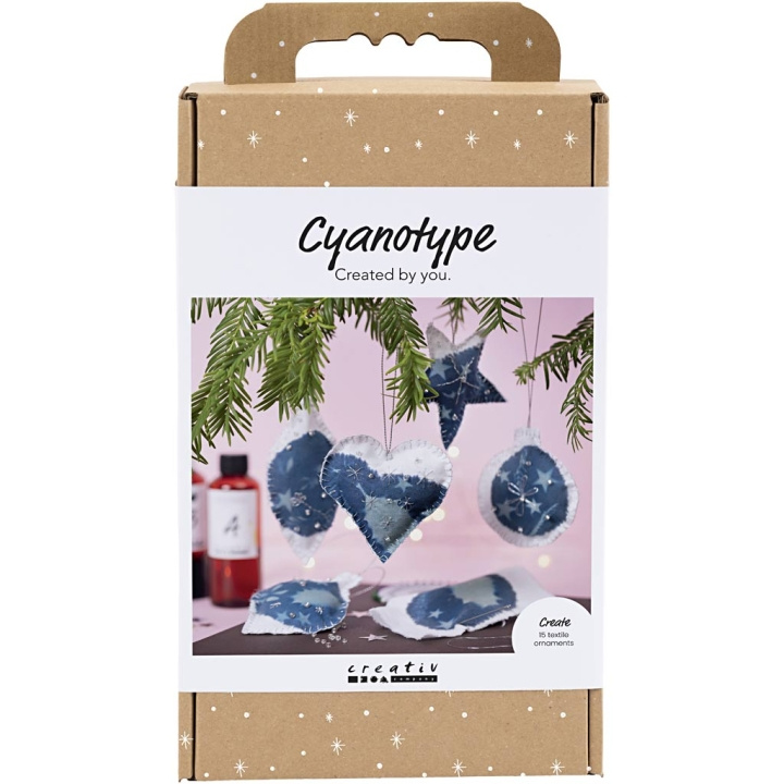 Pysselkit Cyanotype - Juldekorationer i cyanotype - blå - silver (977848) | LEKSAKER, BARN- & BABYPRODUKTER - Leksaker - Pyssel | GameStuff