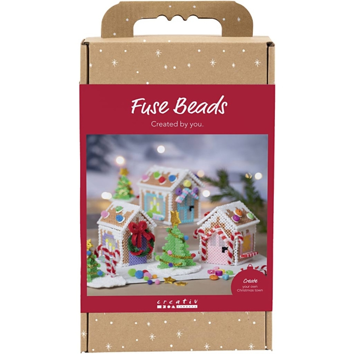 Pysselkit Fuse Beads - Julhus - blandade färger (977828) i gruppen LEKSAKER, BARN- & BABYPRODUKTER / Leksaker / Pyssel hos TP E-commerce Nordic AB (D31405)