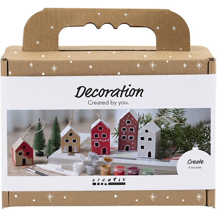 Minipysselkit Dekoration - Hus - julfärger (977825) i gruppen SPORT, FRITID & HOBBY / Hobby / DIY-kit hos TP E-commerce Nordic AB (D31435)