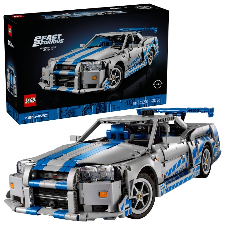 LEGO Technic - 2 Fast 2 Furious Nissan Skyline GT-R (R34) Car (42210) i gruppen LEKSAKER, BARN- & BABYPRODUKTER / Leksaker / Byggleksaker / Lego hos TP E-commerce Nordic AB (D31457)