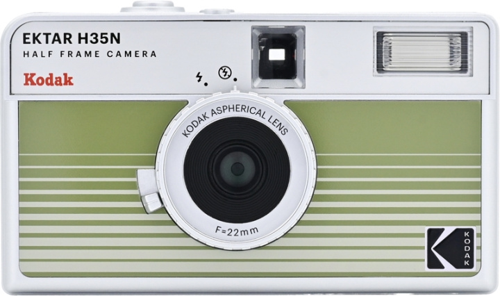 Kodak EKTAR H35N kamera - randig grön i gruppen HEMELEKTRONIK / Foto & Video / Kameror hos TP E-commerce Nordic AB (D31489)