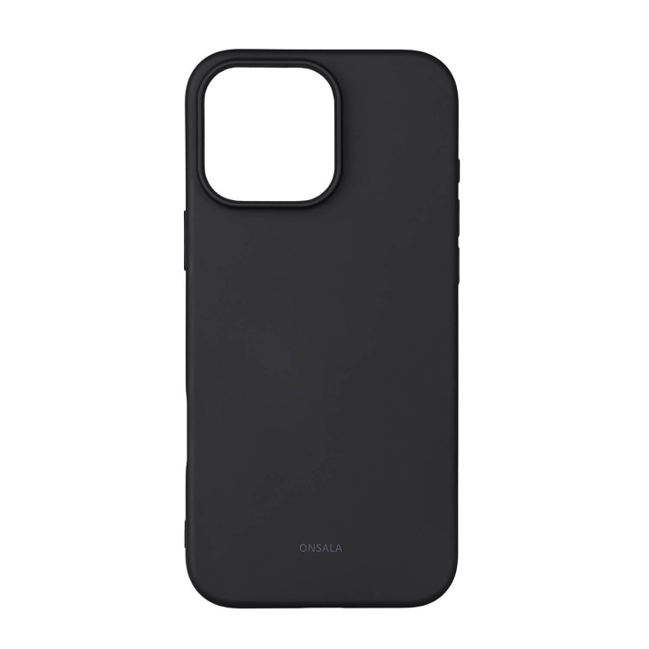 Onsala Back Sil Touch Recycled MagSerie iPhone 16 Pro Max Black i gruppen SMARTPHONE & SURFPLATTOR / Mobilskydd / Apple / iPhone 16 hos TP E-commerce Nordic AB (D31576)