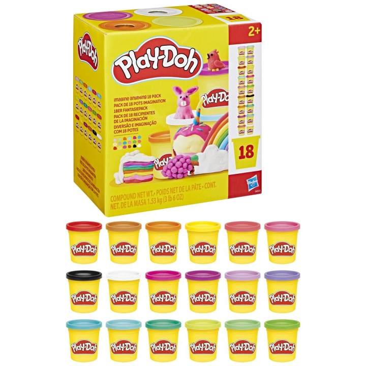 PLAY-DOH Imagine Anything 18 Pack i gruppen LEKSAKER, BARN- & BABYPRODUKTER / Leksaker / Lekset hos TP E-commerce Nordic AB (D31589)