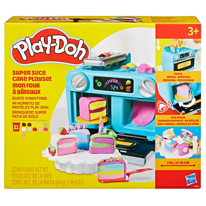 PLAY-DOH Super Slice Cake Playset i gruppen LEKSAKER, BARN- & BABYPRODUKTER / Leksaker / Lekset hos TP E-commerce Nordic AB (D31591)