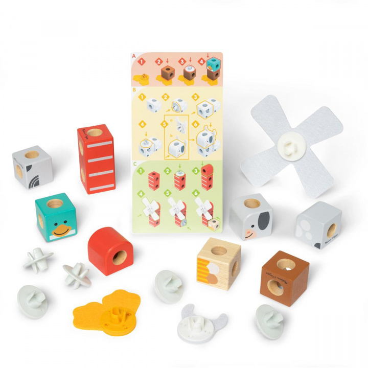 Melissa & Doug Blockables Farm Friends i gruppen LEKSAKER, BARN- & BABYPRODUKTER / Babyleksaker / Aktivitetsleksaker hos TP E-commerce Nordic AB (D31684)